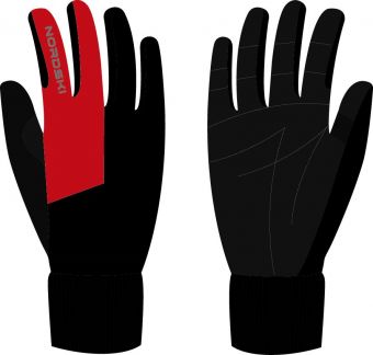перчатки NORDSKI NSJ148190 ACTIV JR BLACK/RED WS