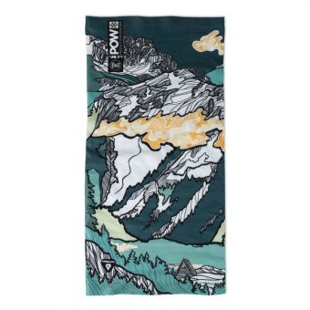 бандана BUFF 134704.845 THERMONET POW LIXOT GREEN