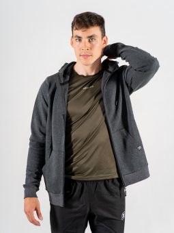 кофта NONAME 2001644-0194 TRACK HOODIE 23 UX BLACK MELANGE