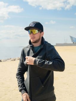 кофта NONAME 2001644-0194 TRACK HOODIE 23 UX BLACK MELANGE