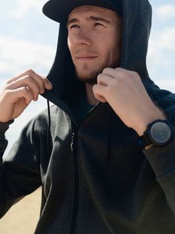кофта NONAME 2001644-0194 TRACK HOODIE 23 UX BLACK MELANGE