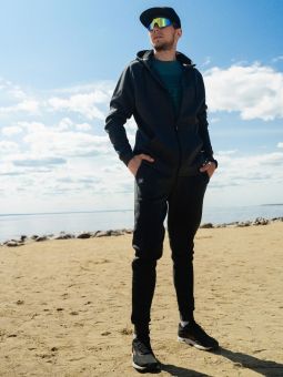 кофта NONAME 2001644-0194 TRACK HOODIE 23 UX BLACK MELANGE