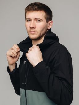 куртка NONAME 2001882-0207 ICON TECH JACKET UX BLK/TEEL GREEN