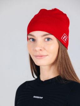 шапка NONAME 2001153-0008 XC KNIT HAT DARK RED