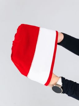 шапка NONAME 2001153-0008 XC KNIT HAT DARK RED