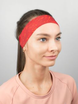 повязка NONAME 6000177-6711 SPRINT HEADBAND 22 ORANGE/RED