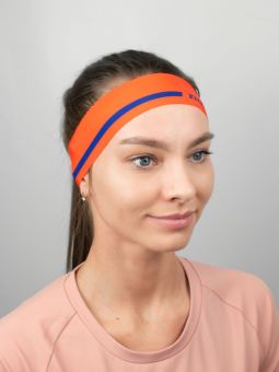 повязка NONAME 6000177-0158 SPRINT HEADBAND 22 ORANGE/NAVY