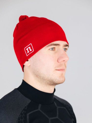 шапка NONAME 2001153-0008 XC KNIT HAT DARK RED