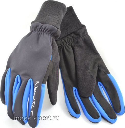 перчатки NORDSKI ACTIV BLACK/BLUE WS NSV115170